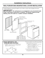 Preview for 18 page of GE AZ75H12EACM1 and Owner'S Manual And Installation Instructions