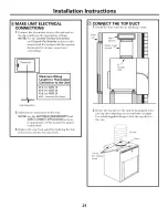 Предварительный просмотр 21 страницы GE AZ75H12EACM1 and Owner'S Manual And Installation Instructions