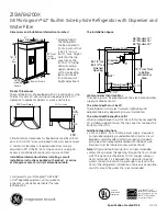 GE B420DX Dimensions And Installation Information preview