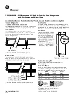 Preview for 2 page of GE B480DR Dimensions And Clearances