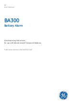 GE BA300 Commissioning Instructions preview