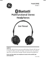 Preview for 1 page of GE Bluetooth 99002 User Manual