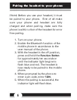 Preview for 6 page of GE Bluetooth Headset 86712 Product Manual