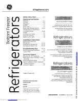 Preview for 1 page of GE Bottom Freezer Refrigerators Owner'S Manual And Installation Instructions