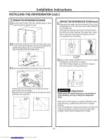 Preview for 24 page of GE Bottom Freezer Refrigerators Owner'S Manual And Installation Instructions