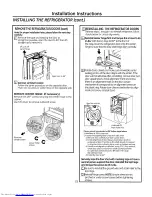 Preview for 25 page of GE Bottom Freezer Refrigerators Owner'S Manual And Installation Instructions