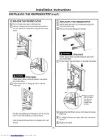 Preview for 26 page of GE Bottom Freezer Refrigerators Owner'S Manual And Installation Instructions