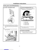 Preview for 28 page of GE Bottom Freezer Refrigerators Owner'S Manual And Installation Instructions