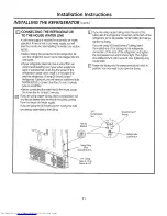 Preview for 31 page of GE Bottom Freezer Refrigerators Owner'S Manual And Installation Instructions