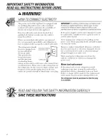 Preview for 4 page of GE BSS25JFTBWW and Owner'S Manual And Installation Instructions