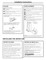 Preview for 15 page of GE BSS25JFTBWW and Owner'S Manual And Installation Instructions