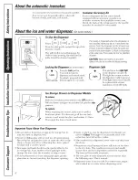 Предварительный просмотр 8 страницы GE BSS25JSTPSS and Owner'S Manual And Installation Instructions