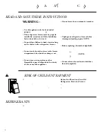 Preview for 4 page of GE Built In 36 Single Door Refrirators and 36 Single Door Freezers Owner'S Manual