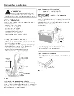 Предварительный просмотр 6 страницы GE Built-In Dishwashe Installation Instructions Manual