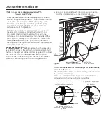 Preview for 9 page of GE Built-In Dishwasher Installation Instructions Manual