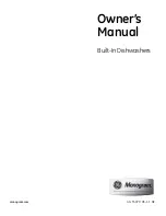 GE Built-In Dishwashers Owner'S Manual preview