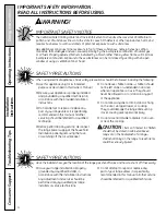 Preview for 4 page of GE C2S980 Owner'S Manual And Installation Instructions