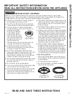 Preview for 8 page of GE Cafe Advantium CT9800 Series Owner'S Manual