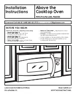 GE Cafe Advantium PSA1200RBB Installation Instructions Manual preview