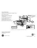 GE Cafe Advantium PSA1201RSS Dimensions And Installation Information preview