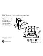 GE Cafe CDWT280VSS Dimension Manual предпросмотр