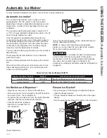 Preview for 21 page of GE Cafe CFE28USHSS Owner'S Manual & Installation Instructions