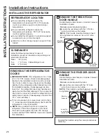 Preview for 26 page of GE Cafe CFE28USHSS Owner'S Manual & Installation Instructions