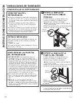 Preview for 122 page of GE Cafe CFE28USHSS Owner'S Manual & Installation Instructions