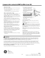 Preview for 60 page of GE Cafe CFE29TSDASS Owner'S Manual And Installation Instructions