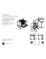 Preview for 1 page of GE Cafe CGS980SEMSS Dimensions And Installation Information