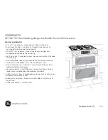 Предварительный просмотр 2 страницы GE Cafe CGS990SETSS Dimensions And Installation Information