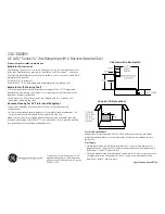 Preview for 2 page of GE Cafe CGU366SEH Dimensions And Installation Information