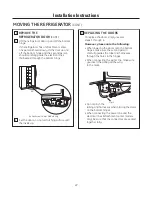 Предварительный просмотр 22 страницы GE Cafe CSCP5UGXSS Owner'S Manual & Installation Instructions