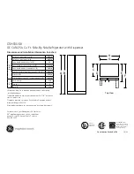 Preview for 1 page of GE Cafe CSHS5UGX Dimensions And Installation Information