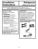 Preview for 16 page of GE Cafe CSHS5UGXSS Owner'S Manual And Installation