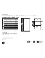 Preview for 1 page of GE Cafe CSS25USW Dimensions And Installation Information