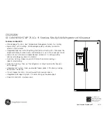 Preview for 2 page of GE Cafe CSS25USW Dimensions And Installation Information