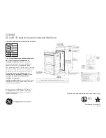 GE Café CT959STSS Dimensions And Installation Information preview