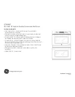 Предварительный просмотр 2 страницы GE Café CT959STSS Dimensions And Installation Information