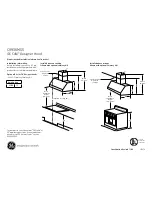 GE Cafe CV936MSS Dimensions And Installation Information предпросмотр