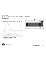 Preview for 3 page of GE Cafe CVM1790SS Dimensions And Installation Information