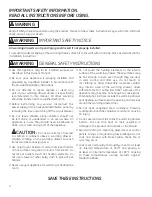 Preview for 2 page of GE Cafe CW9000SDSS Use And Care Manual