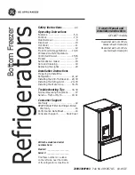 GE Cafe CWE23SSHBSS Owner'S Manual And Installation Instructions preview