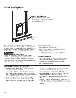 Preview for 10 page of GE Cafe CWE23SSHBSS Owner'S Manual And Installation Instructions