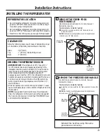 Preview for 23 page of GE Cafe CWE23SSHBSS Owner'S Manual And Installation Instructions