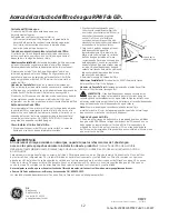 Preview for 108 page of GE Cafe CYE23TSDCSS Owner'S Manual And Installation Instructions