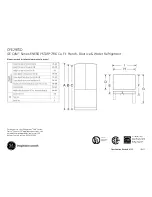 GE Cafe ENERGY STAR CFE29TSDSS Dimensions And Installation Information preview