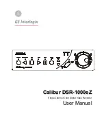 GE Calibur DSR-1000eZ User Manual preview