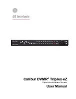 GE Calibur DVMR Triplex eZ User Manual preview