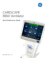 Предварительный просмотр 1 страницы GE CARESCAPE R860 Quick Reference Manual